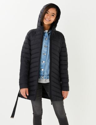 longline lightweight padded coat