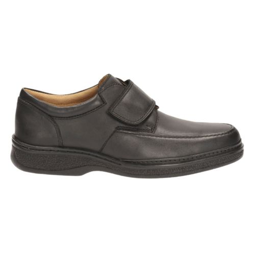 Stonehill Edge - Wide Fit Black Leather - Top Cheapest Brands