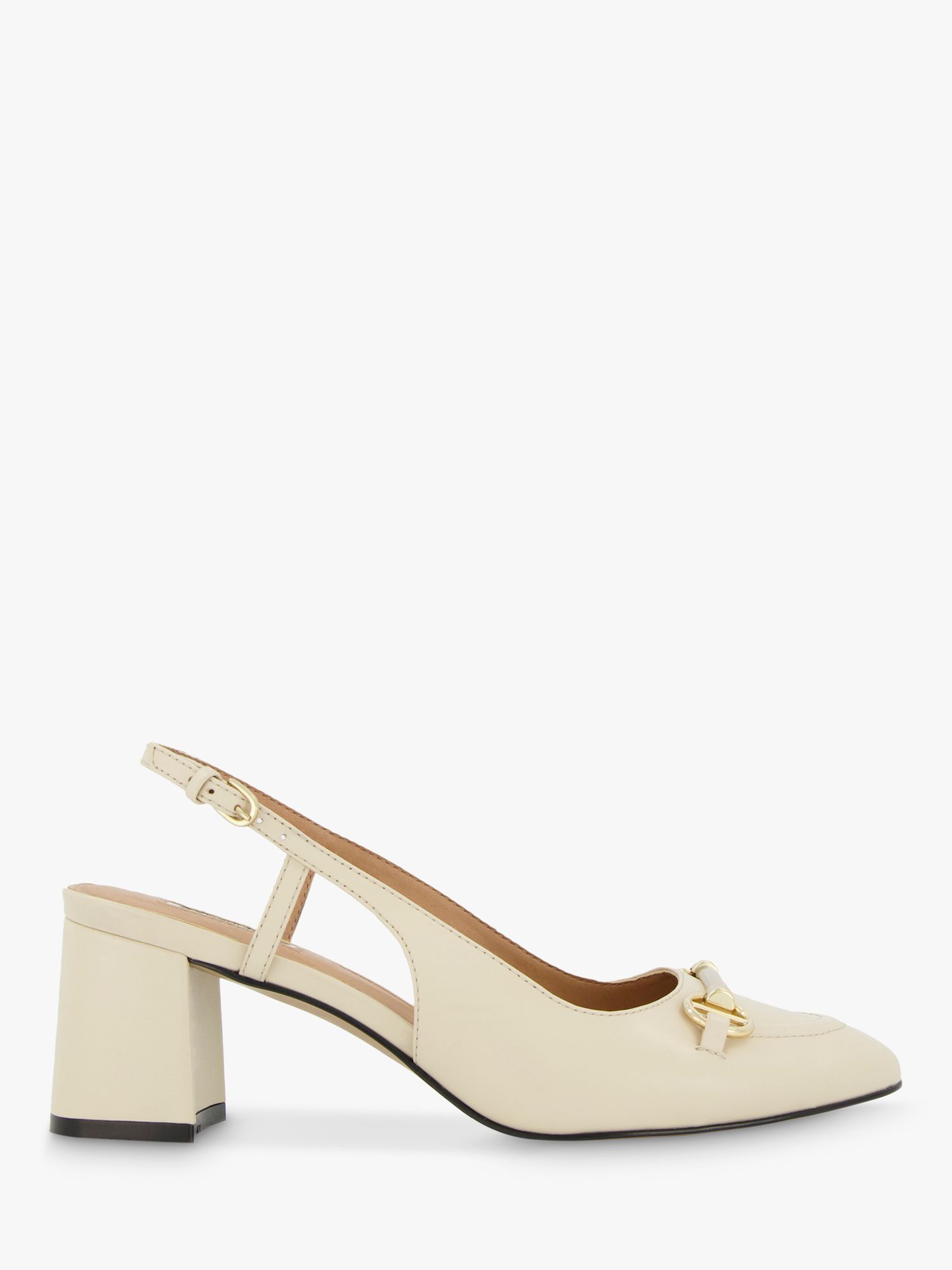 Dune Cassie Leather Slingback Court Shoes - Top Cheapest Brands