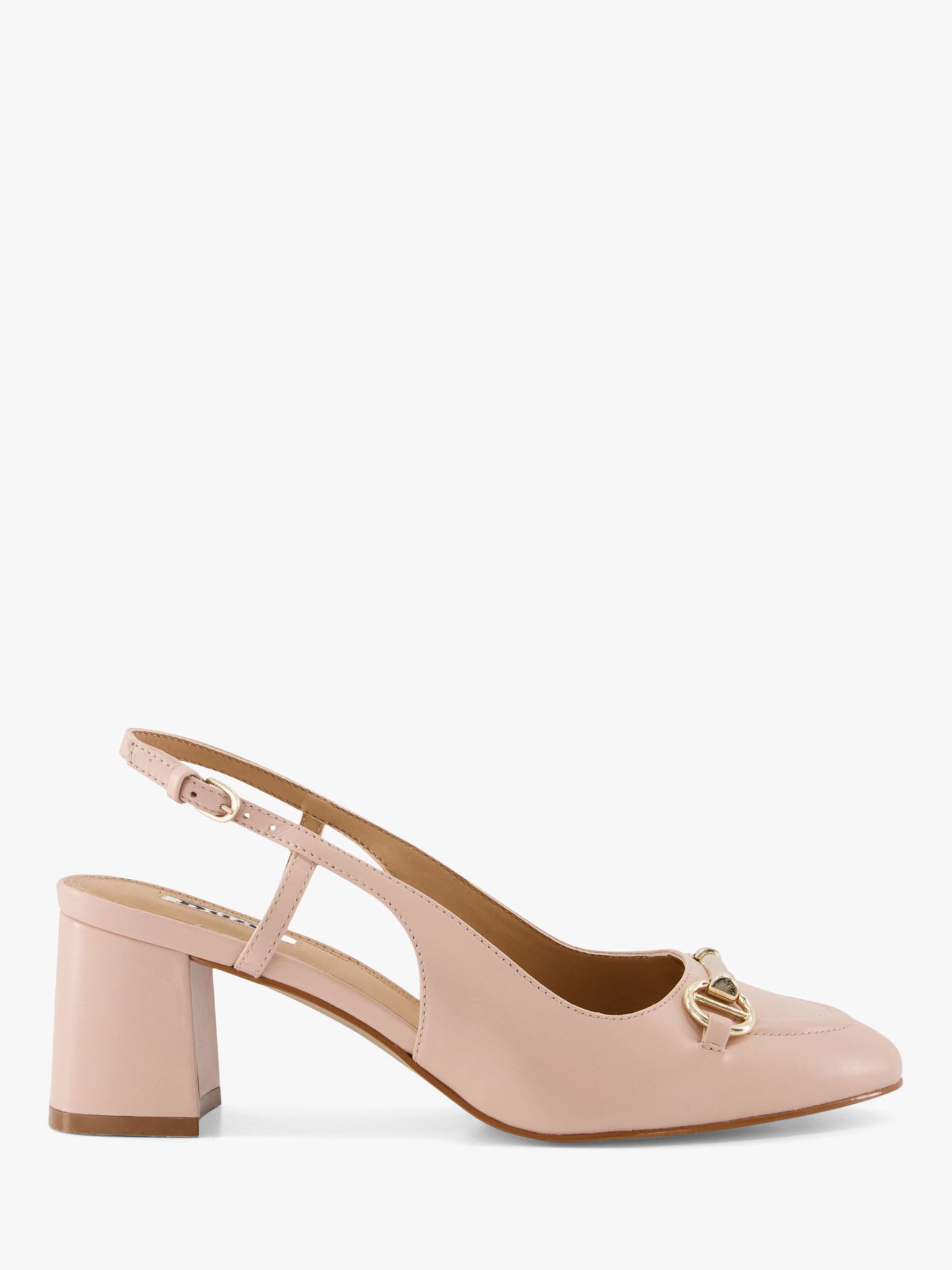 Dune Cassie Leather Slingback Court Shoes, Nude - Top Cheapest Brands