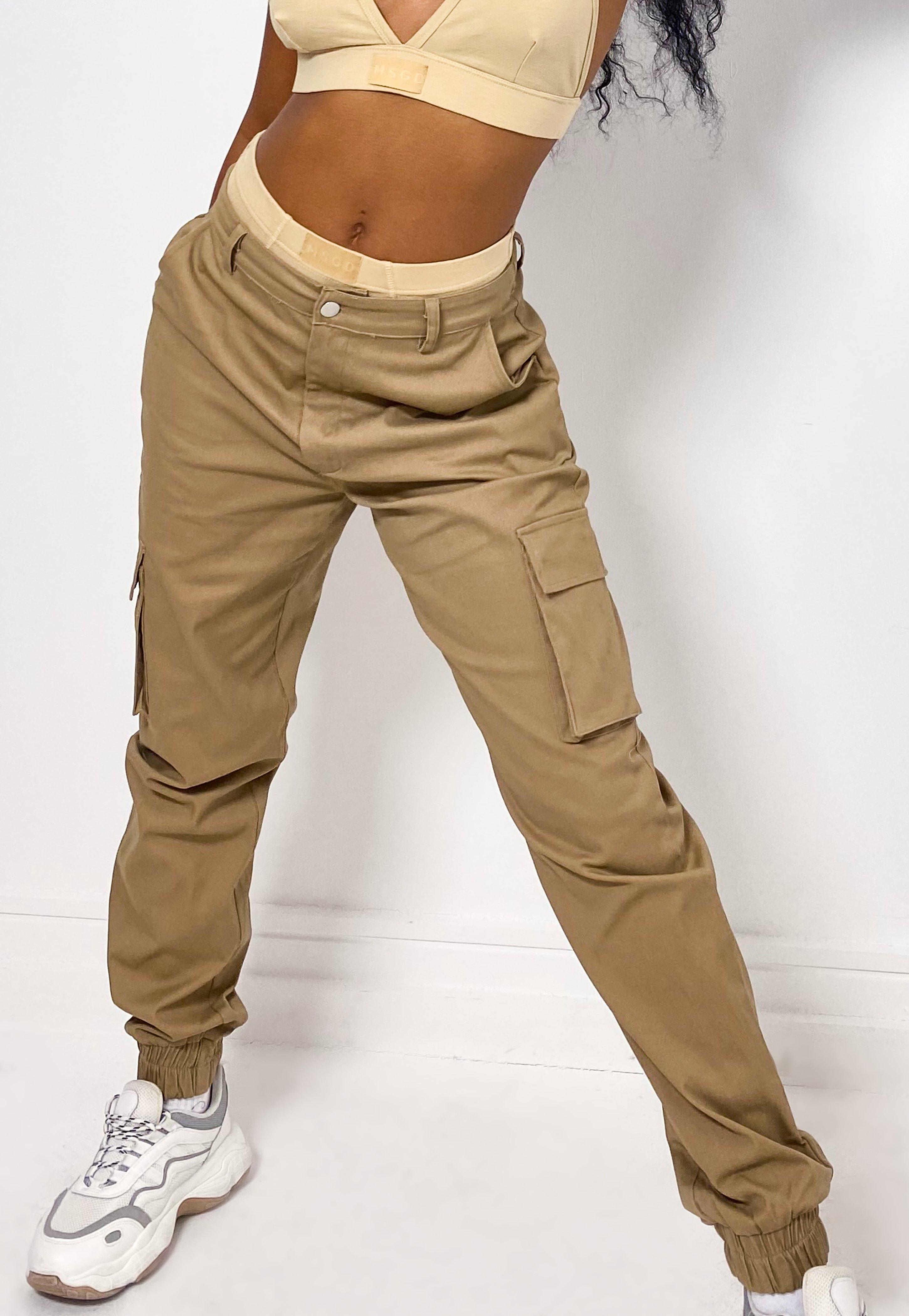 branded cargo trousers