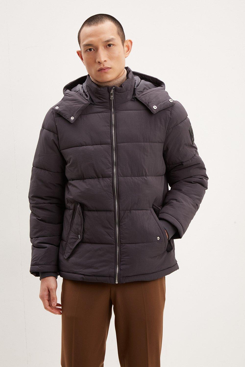 Hooded Heavyweight Crinkle Puffer Jacket - Top Cheapest Brands