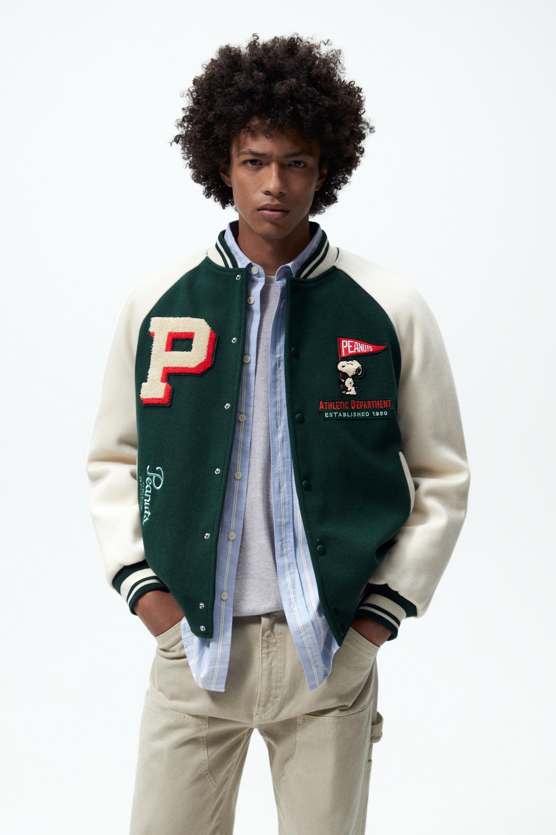 SNOOPY PEANUTS™ BOMBER JACKET WITH PATCHES - Top Cheapest Brands